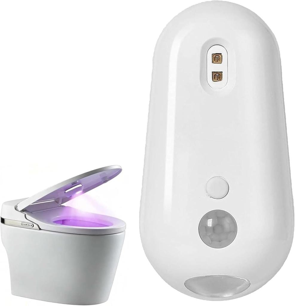 Toilet Night Light Motion Activated Sensor,USB Rechargeable RGB Toilet Bowl Light,Stick-On LED Nightlights for Bathroom,Valentine Day/Birthday Gifts