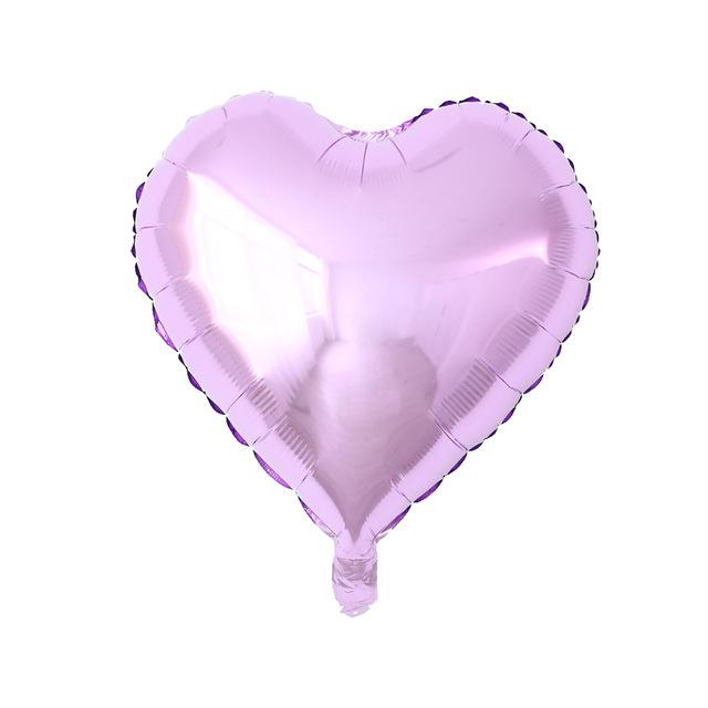 18-calowy balon w jednolitym kolorze w kształcie brzoskwiniowego serca i pentagramu, dekoracja na przyjęcie urodzinowe, ślubne, gwiazda, folia aluminiowa, gaz