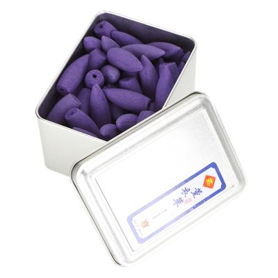 50Pcs Backflow Incense Cones Waterfall Natural Scents Fragrance Air Purification with Iron