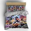 Anime Heroes Bedding Set with Action Design Bedding set (1 duvet cover, 2 pillowcases, duvet not included)