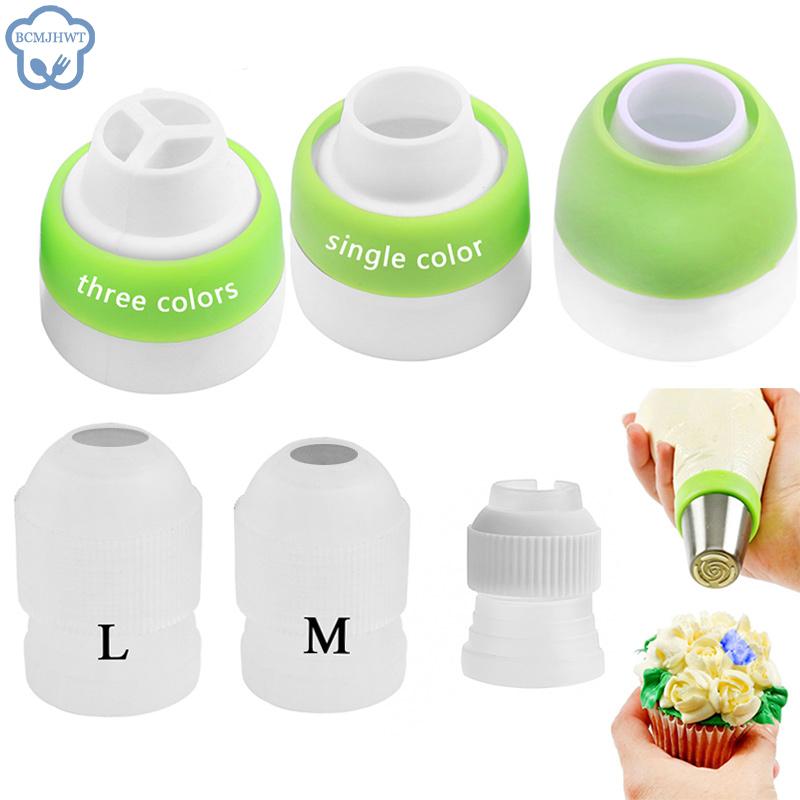 

1 шт. Набор адаптеров для декораторов десертов, кондитерский мешок, домашняя кухня, столовая, насадка для крема, трубная муфта, русский конвертер насадок 1PC Three colors4