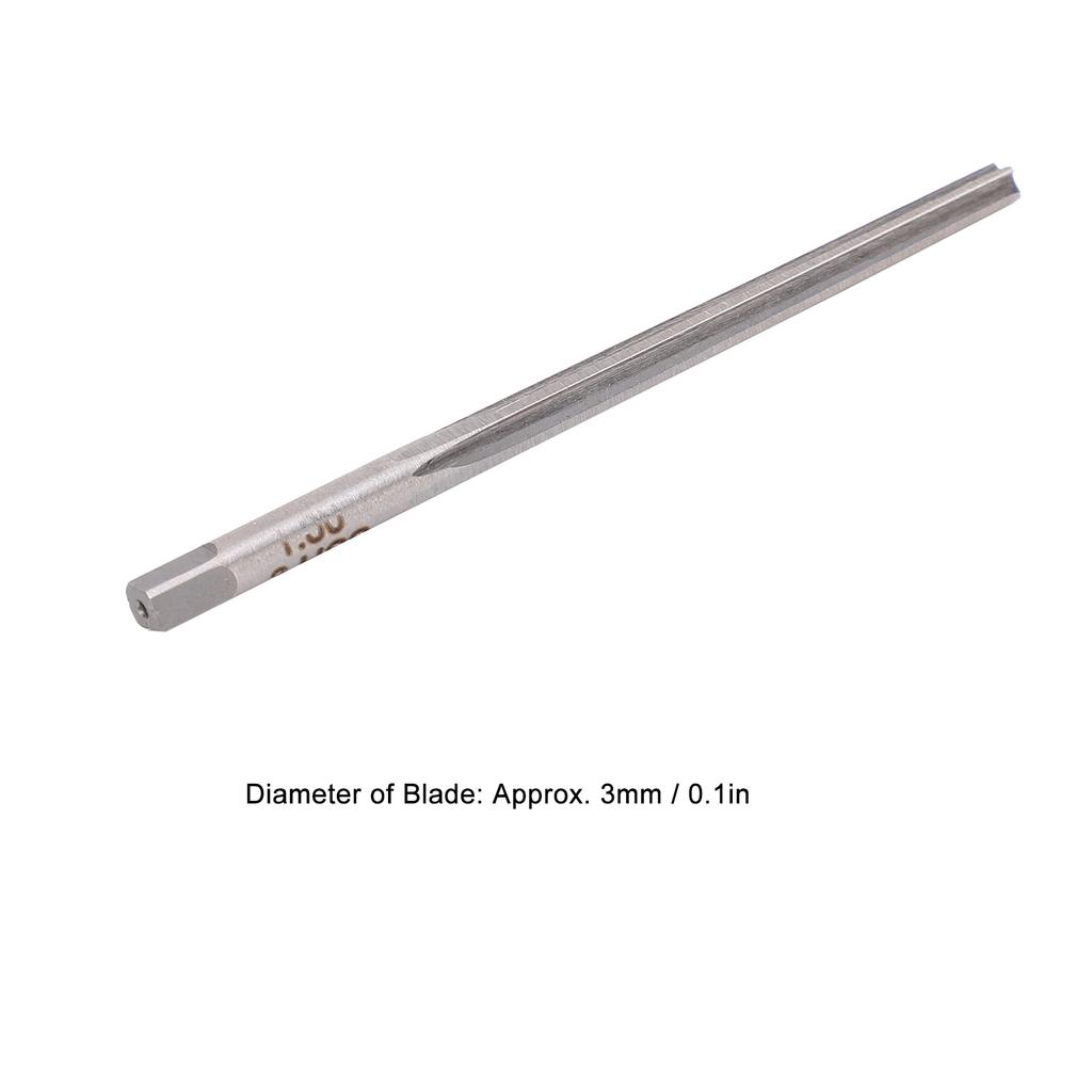 1:50 Taper Pin Reamer HSS Straight Shank 3mm Conical Reaming Tool with Cutting for Mold Processing Machine Tool