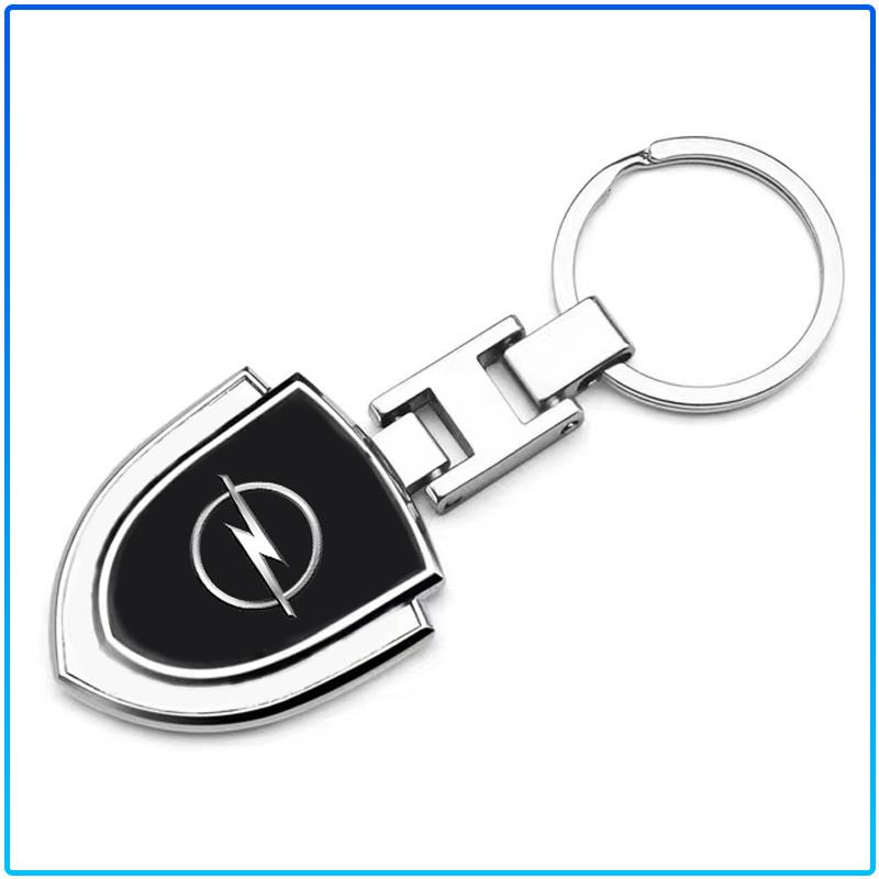 1Pcs 3D Metal Alloy Car Keychain Emblem Badge Accessories For Opel crosa d astra h insignia astra j zafira b mokkaastra vivaro astra g