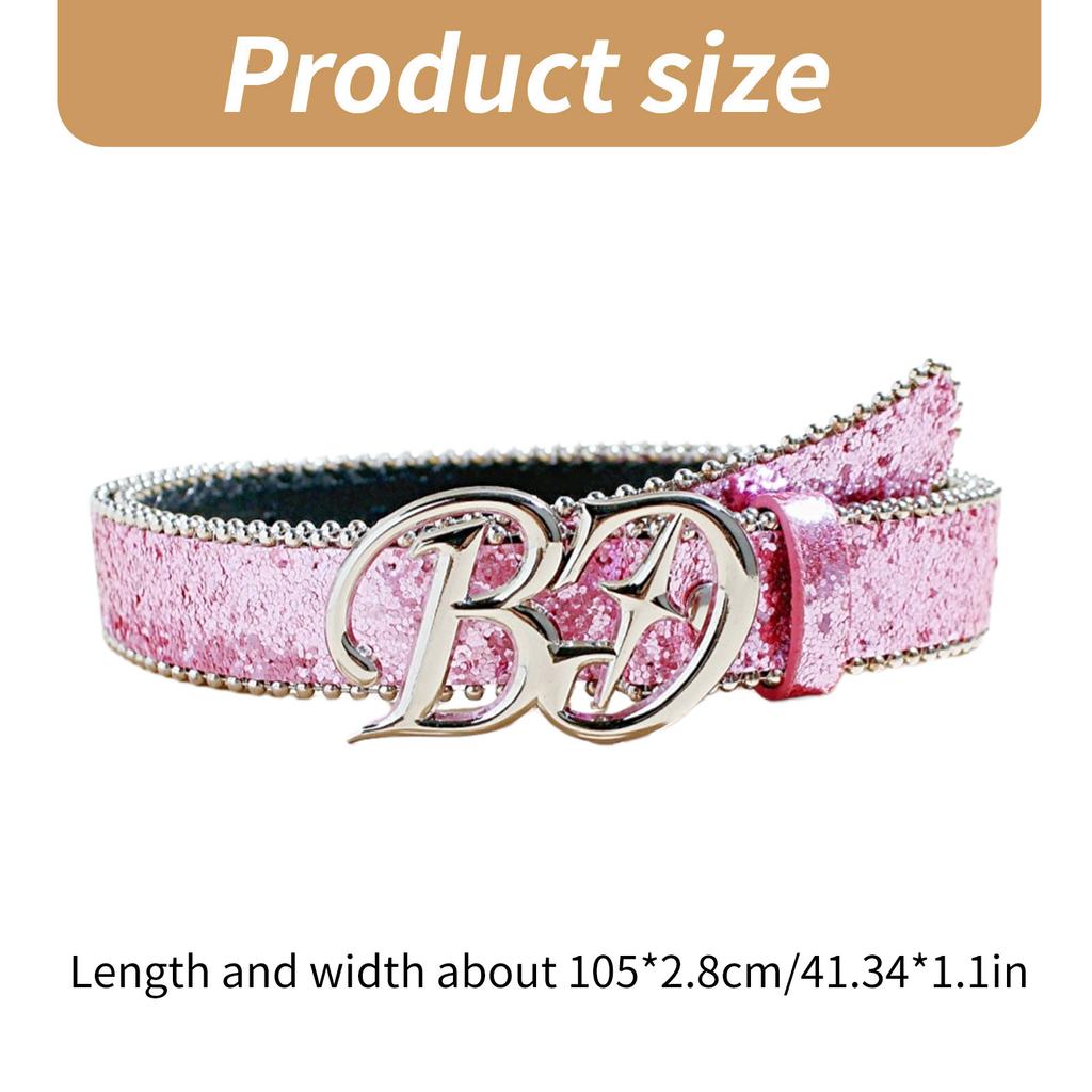 Blingbling Waist Belt for Street Dance Jean Belt Livehouse Punk Waist Chain Stunning Glitter