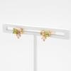 ESTELLE K10 Yellow Gold Earrings with August Birthstone Peridot [Official] Women's (0222-9377-0019-0000)
