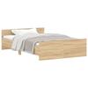 VidaXL Cadre de lit tête de lit et pied de lit chêne sonoma 120x190 cm 3203777