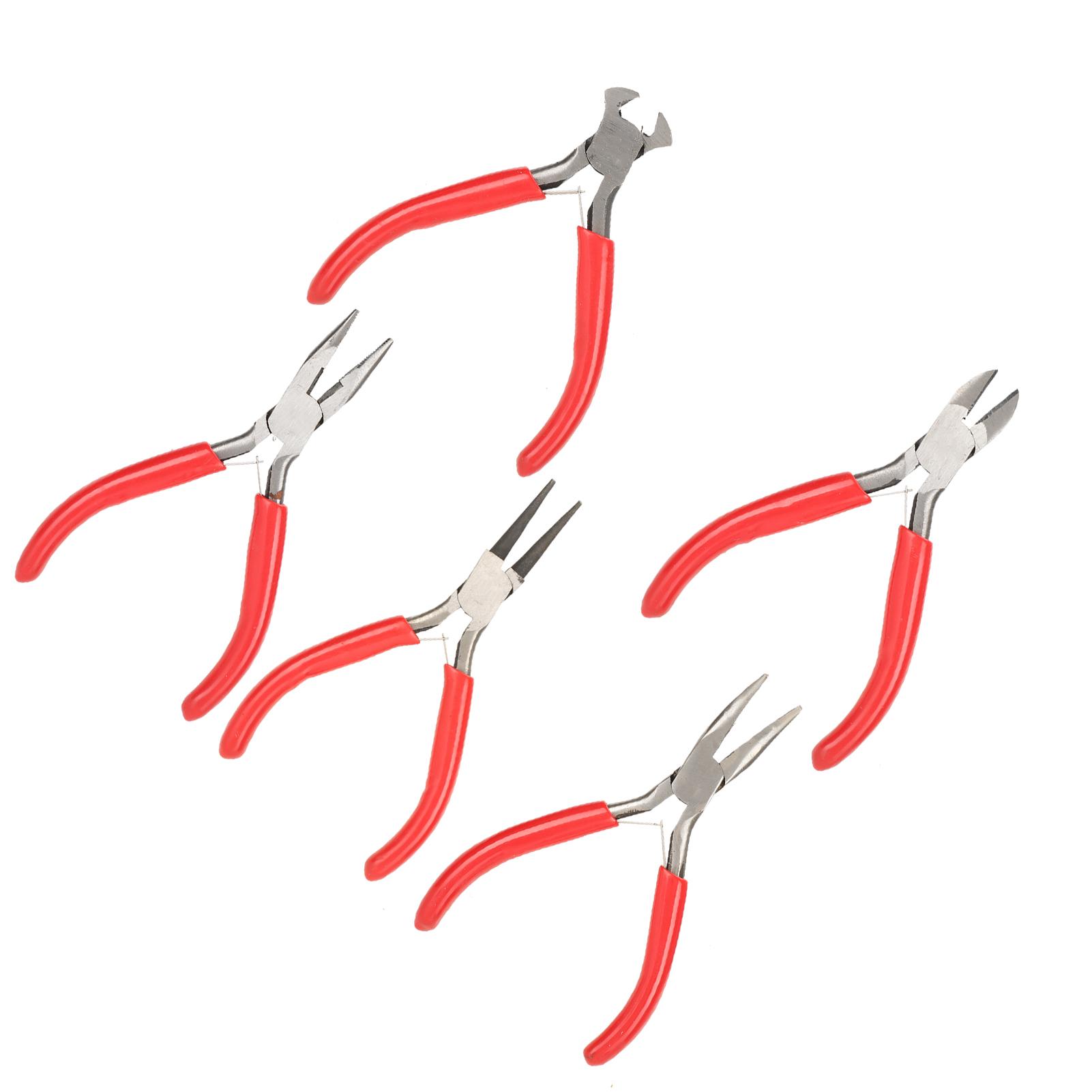 5pcs Jewelry Pliers Needle Round Diagonal Pliers Jewelry Making Processing Tools Pliers
