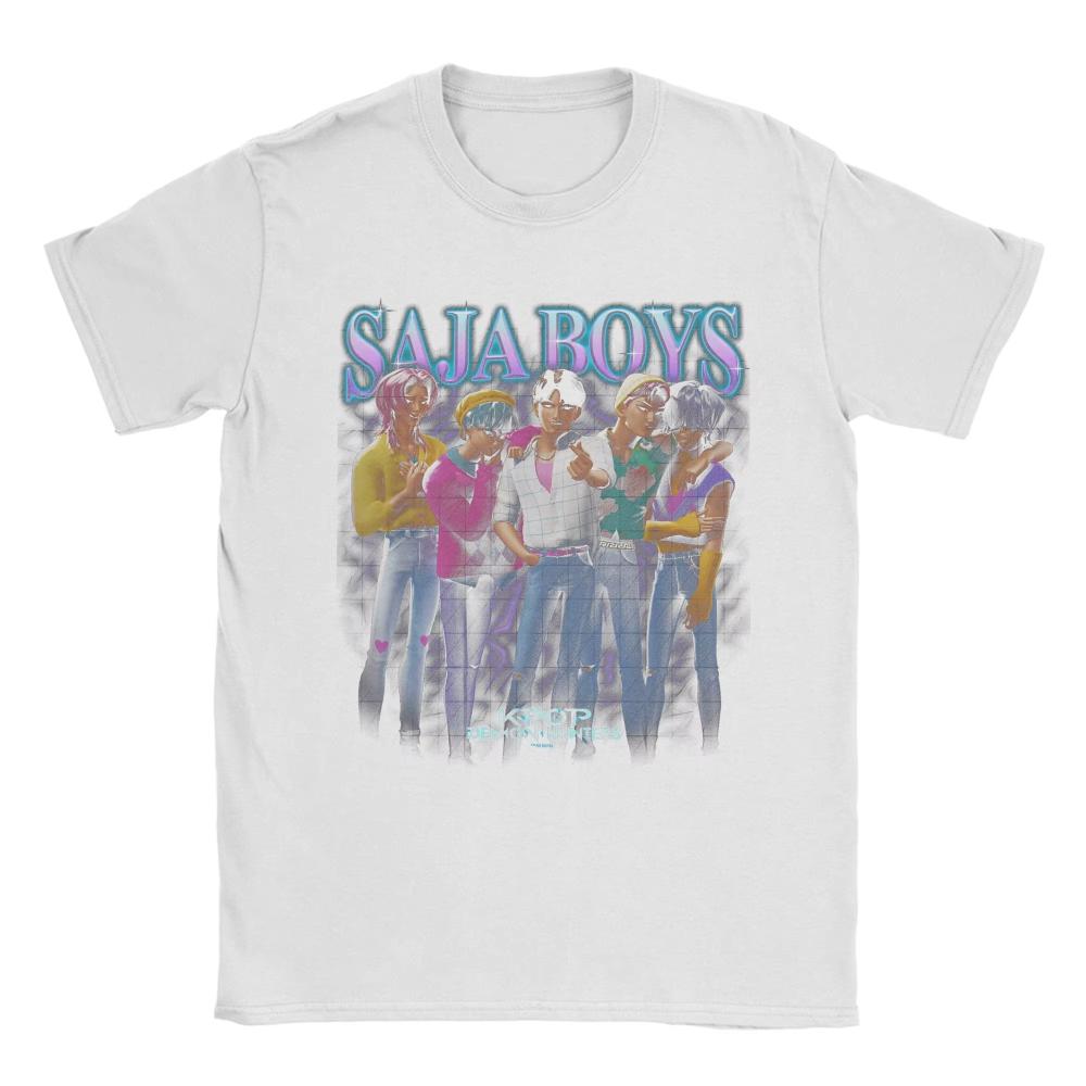 

Saja Boys Movie K Pop Охотники на демонов Мужская Женская Футболка Пляжная Мода Футболки Хлопок Круглый Вырез Одежда Оверсайз Уличная Одежда Футболка 4XL