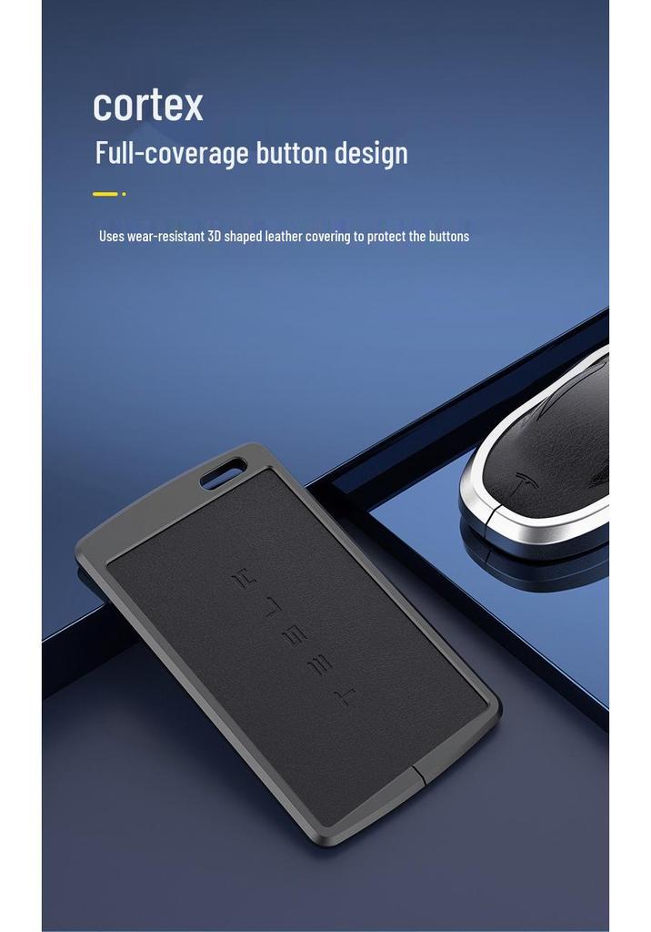 Tesla Key Card Case for Model 3/Y/X/S - Premium Protective Shell with Metal Buckle for Men & Women
