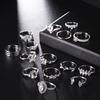 Silver Retro Punk Boho Ring Set 96