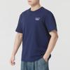 Skechers Comfort Sports Series Fashion Breathable Running Casual Short Sleeve T-Shirt Men tops Navy-Blue P225M025-00DU