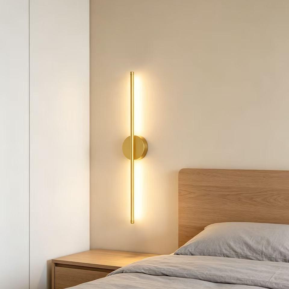 Luxury LED Wall Lamp - Modern Minimalist Design for Living Room, TV Background, Bedroom, or Bedside Decor.