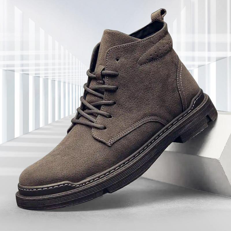 Martin boots men's autumn and winter casual tooling shoes non-slip trend versatile men's shoes British fashion men's boots shoes