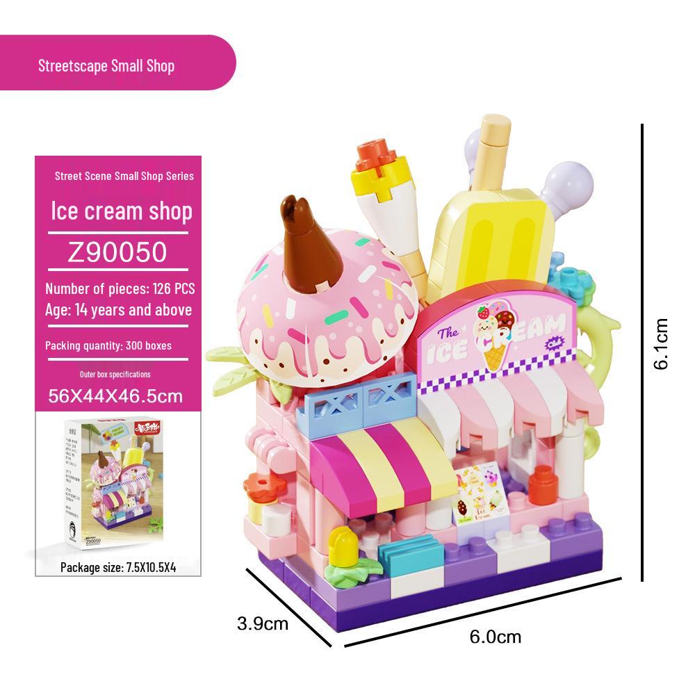 Champagne Rose Potted Plant Model - Dream Flower Box Building Blocks Toy Gift (2025 Edition)