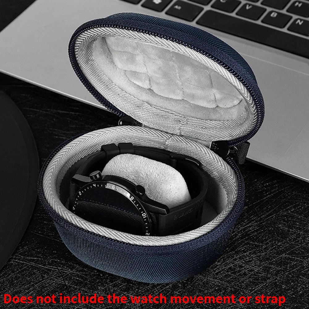 Travel Watch Storage Carrying Box Shockproof Smart Bracelet Protection Pouch for Galaxy Watch5/Apple Watch/Haylou GST