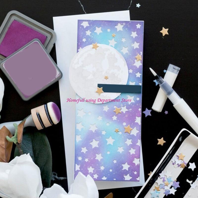 Star Background Cutting Dies Metal Die Cuts Embossing Templates Molds Cuts Stencils for Scrapbooking Album Decoration China Mainland