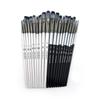 Set da 10 colori bianco perla per studenti con pennelli in nylon bicolore - Ideale per pittura ad acquerello e ad olio per bambini