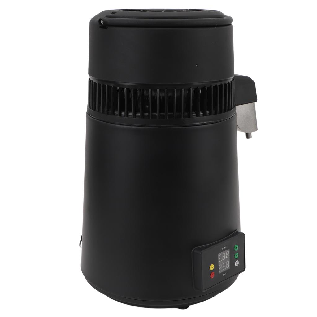 4L Water Distiller 750W Automatic Distilled Water Maker Distilling Machine with Blue Lid Glass