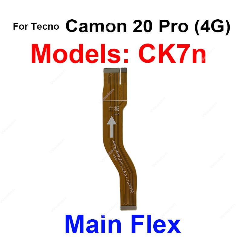 For Tecno Camon 18 19 20 30 30S P Pro Premier Main Flex Motherboard Flex Ribbon LCD Mainboard Connector Flex Cable Repair
