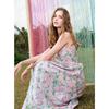 SanCai 2025 Spring Floral Cotton A-Line Camisole Dress