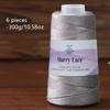 6 pezzi di filato di pizzo per lavorare a maglia e uncinetto 60% cotone 50 g/pz 175 m/pz Filato morbido e traspirante per maglioni, sciarpe, cappelli Filato per uncinetto