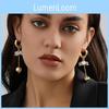Alloy Fashionable Geometric Earrings For Women In Chic Gold Finish Plated