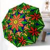 1pc Stained Glass Mandala Folding Umbrella , 8 Ribs Casual Durable Lightweight Portable Travelling Umbrella For Men & Women Yy250728075