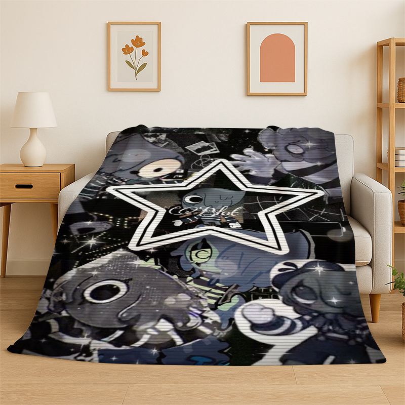 Game Dandy World Cartoon Soft Flannel Throw Blanket,Warm Cozy Blanket for Bed,Couch,Sofa,Bedroom,Living Room,Travel,Camping