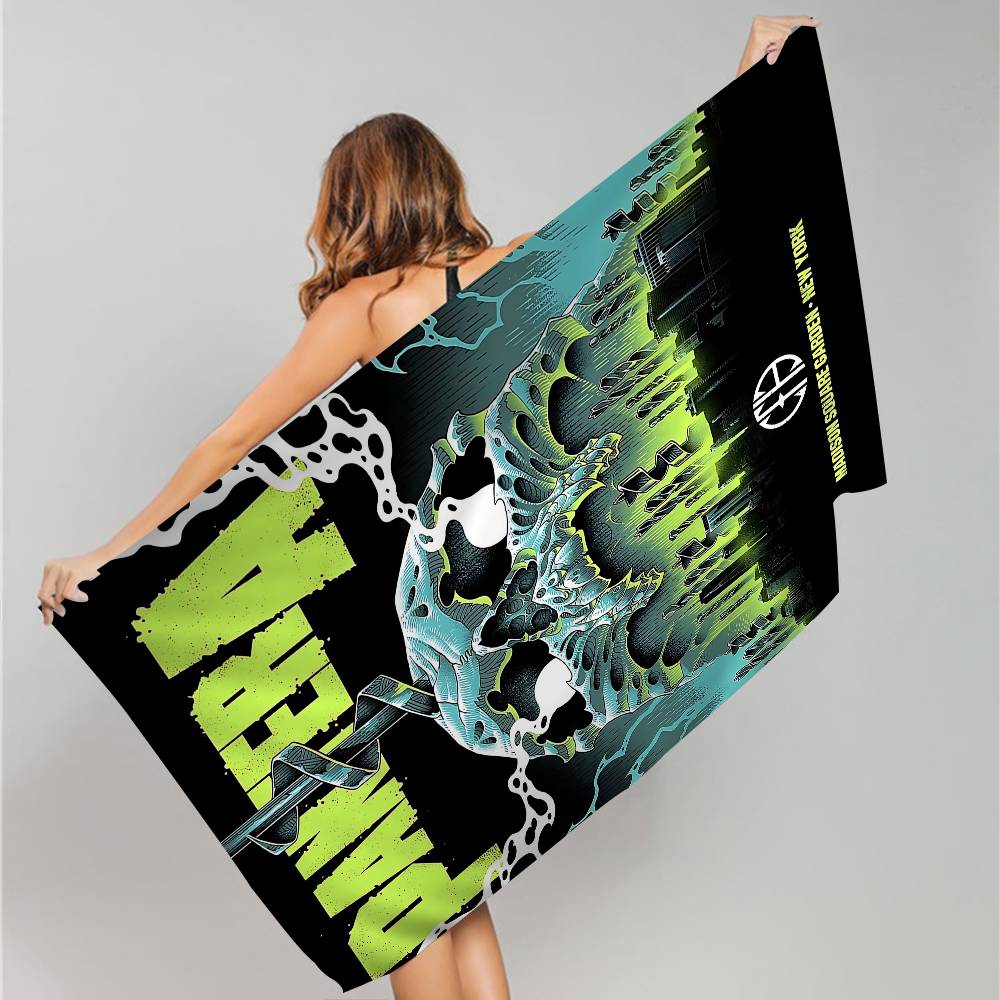 P-Pantera Band Microfiber Blanket Quick Drying Beach Towels Oversized Printing Super Absorbent Pool Towel Blanket