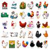 56 Cartoon Funny Chicken Graffiti Stickers Cute Cock Little Hen Hand Account Stationery Stickers