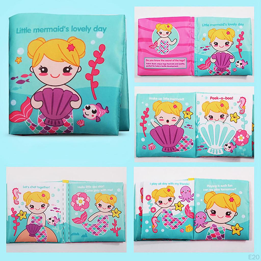 Cloth Books, Baby , Animals Crinkle Sensory Book Crib Toy for Early Development Learning Infants