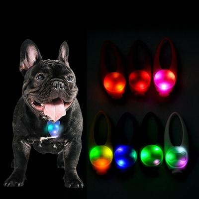 Silicone LED Pet Safety Light Waterproof Anti-Lost Glowing Collar High Brightness 3 Light Modes Pet Collar Pendants