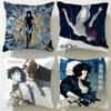 Classic Anime Ghost In the Shell Cushion Cover Soft & Easy-Wash Pillow Case – Versatile for Couch, Bed, Travel and Office