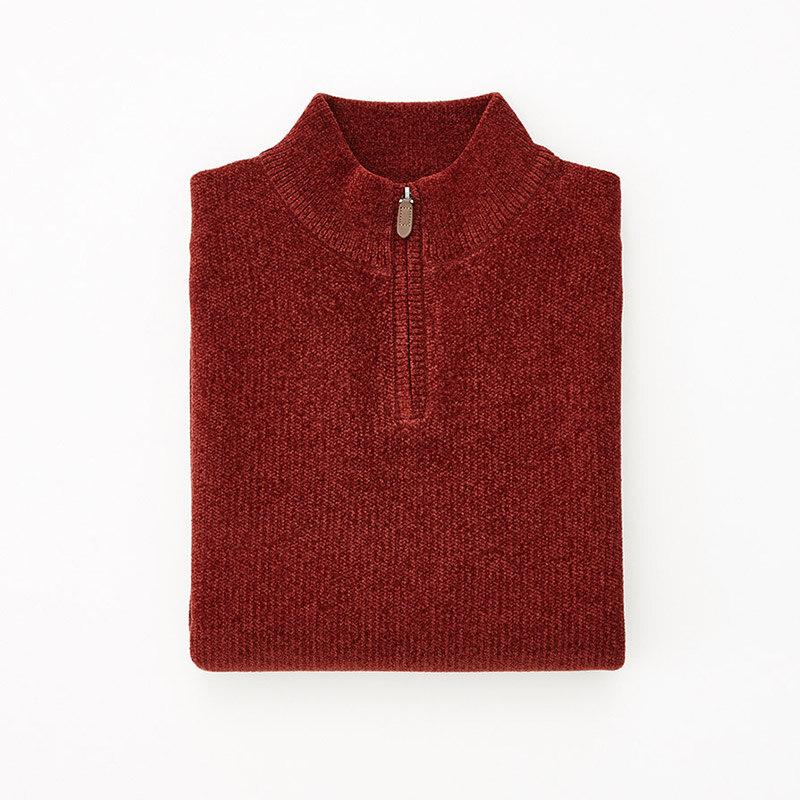 STCO Diems Chenille Half-Zip Knit Orange (Classic Fit)_Dktua03Cso