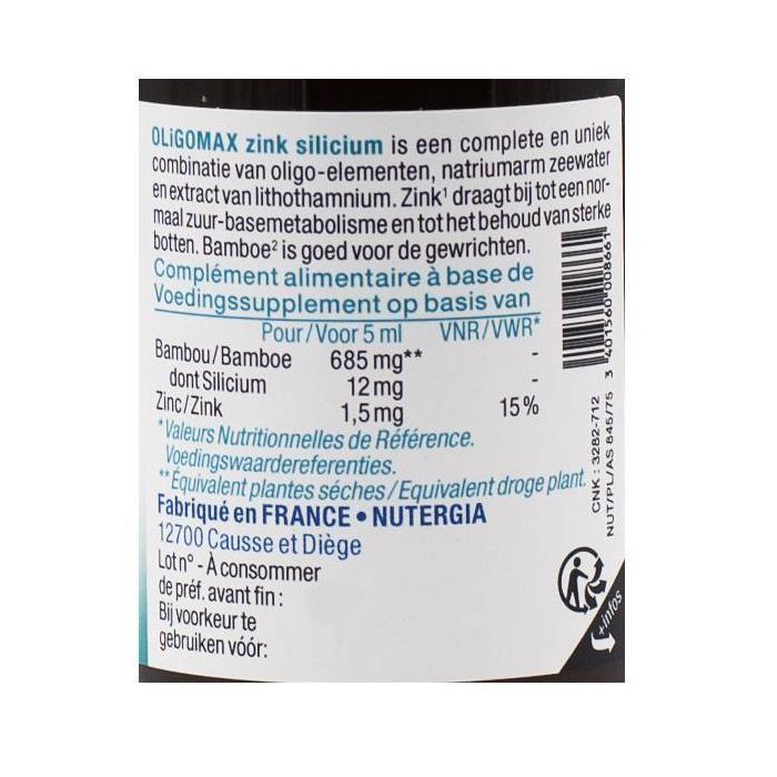 Nutergia Oligomax Zinc Et Silicium 150ml