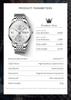 OLEVS Watches for Man Original Stainless Steel Dual Calendar Luminous Waterproof Business Automatic Mechanical Men's Watch 6777