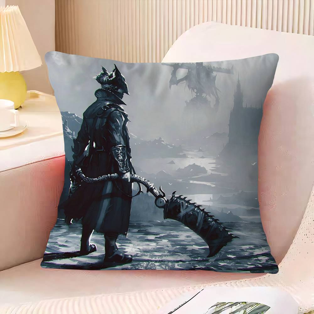 Anime Bloodborne Stitch Lucky Dragon Pillow Cover Sofa Cushion Cover Home Room Decoration Children Gift
