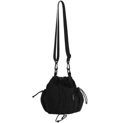 Sac à Bandoulière à Cordon Harujio, Sac à Bandoulière Seau Léger à Cordon pour Femmes, Petit Mini Sac en Nylon à Cordon, Pochette, Bandoulière ou