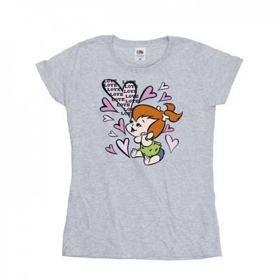 Womens/Ladies Pebbles Love Love Love Cotton T-Shirt