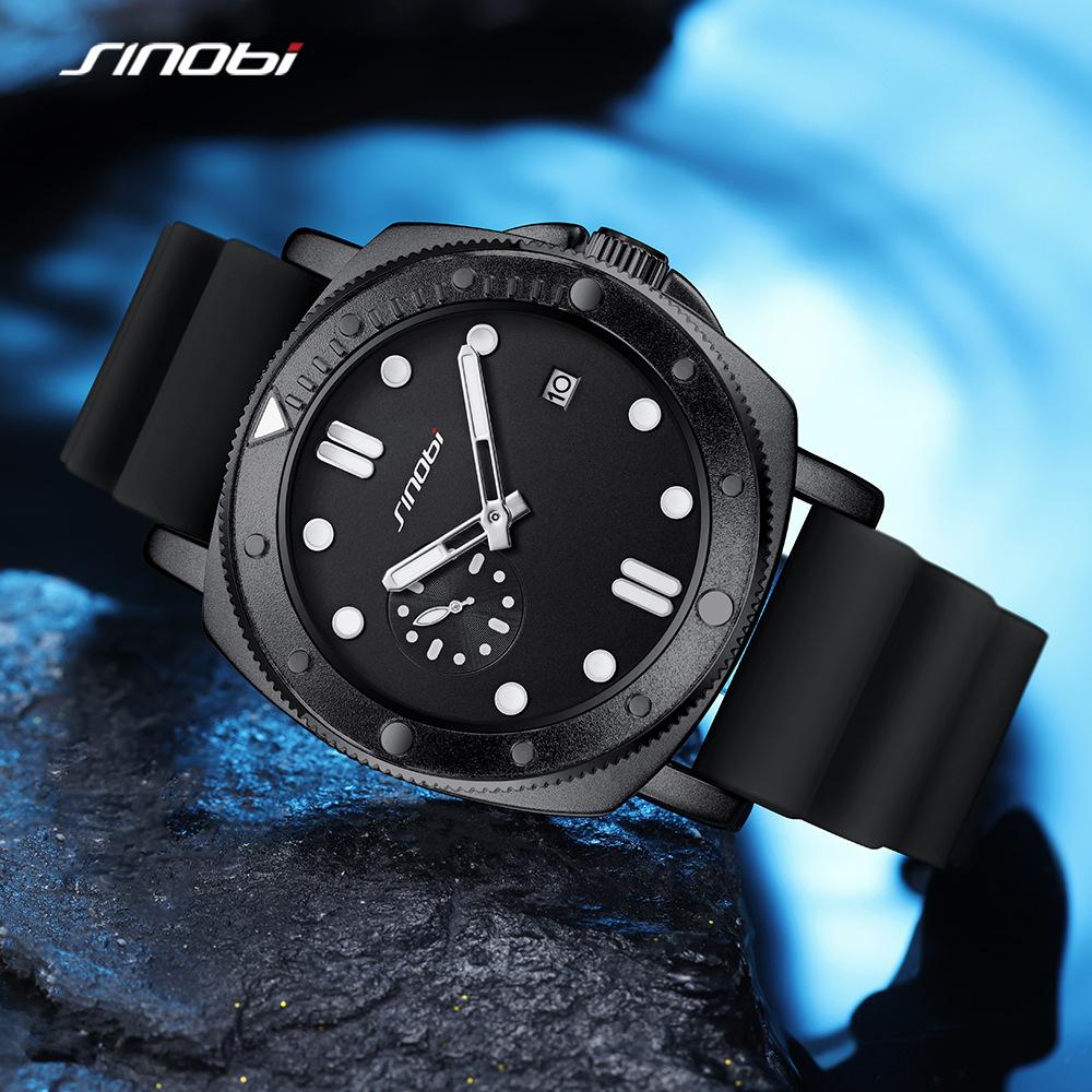 Watch Men'S High-End Waterproof Silicone Strap Sports Men'S Watch Fashion Men'S Watch
