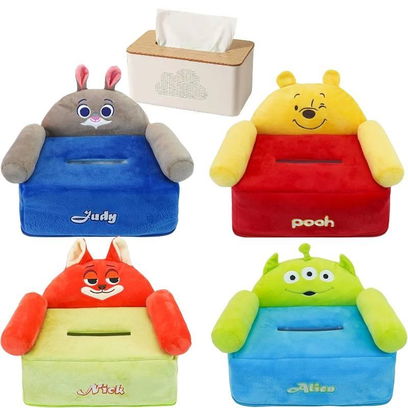 Judy Nick Hopps Wilde Alien Pooh Bear Tissue Box Large Storage Capacity