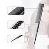 Aluminium Fine Hair Comb Rat Tail Hairdressing Combs Hair Cutting Parting Hair Brush Barber Accessories Salon Styling Tools