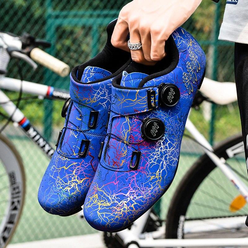 Cheap Men 'S Road Cycling Shoes Colorful Professional Cycling Sneakers For Men Teenagers Self
