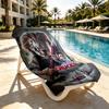 Bride of Chucky Print Beach Towel Design, Soft, Lightweight. for Home Bathroom, Spa, Pool, Yoga, Surfing, Camping, Gift for Family, Friend
