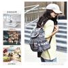 1Pc New Ethnic Style Multi-pocket Backpack Female Mori Foreign Style Large Capacity Canvas Schoolbag Casual Outdoor Small Backpack