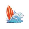 Leisure Vacation Embroidery Cloth Sticker Beach Surf Patch Sticker Bag Decoration Wave Beach Car Computer Embroidery Chapter Boy