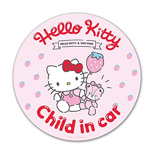 

Магнитная наклейка Hello Kitty Стандартный дизайн РЕБЕНОК Круглая форма 5,9 дюйма (15 см) One size розовый