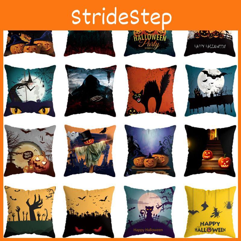 Halloween Themed Cushion Cover With Super Soft Short-pile Velour Material