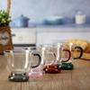 British Retro Light Luxury Glass Coffee Cup High Borosilicate Heat Resistant Tea Set Gentleman Girly Style For Home Office Gift