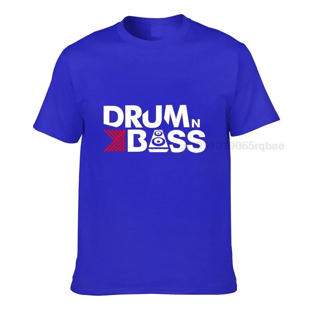 Drum N Bass Tshirt Funny Birthday Gift For Unisex Male Short Sleeve Round Neck Cotton Streetwear Casual T Shirt Summer Tops Tee